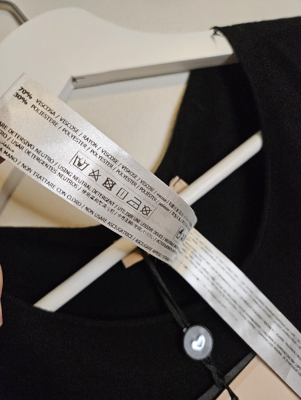 Twinset Milano Classic Black Long Sleeve Knit Midi Dress Split Sleeve NEW - Picture 6 of 10